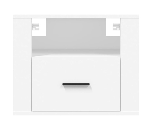 Mesitas de noche de pared 2 uds blanco 50x36x40 cm