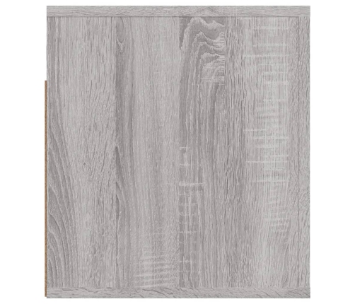 Mesitas de noche de pared 2 uds gris Sonoma 50x36x40 cm