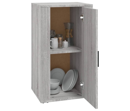 Aparador de madera contrachapada gris Sonoma 40x33x70 cm