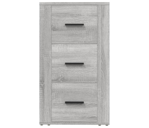 Aparador de madera contrachapada gris Sonoma 40x33x70 cm