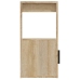 Aparador madera contrachapada color roble Sonoma 80x30x60 cm