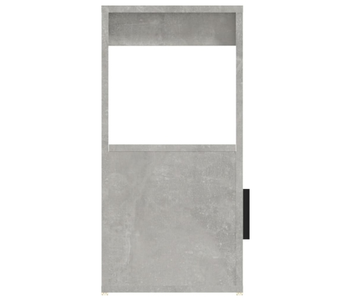 Aparador de madera contrachapada gris hormigón 80x30x60 cm