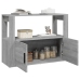 Aparador de madera contrachapada gris Sonoma 80x30x60 cm