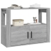 Aparador de madera contrachapada gris Sonoma 80x30x60 cm