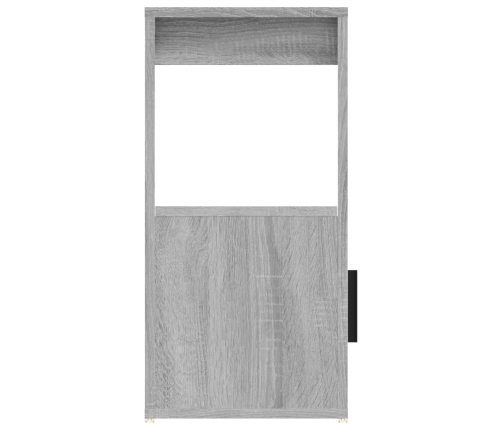 Aparador de madera contrachapada gris Sonoma 80x30x60 cm