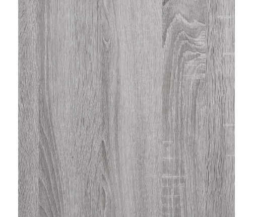 Aparador de madera contrachapada gris Sonoma 80x30x60 cm