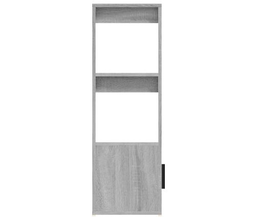 Aparador de madera contrachapada gris Sonoma 80x30x90 cm