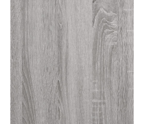 Aparador de madera contrachapada gris Sonoma 80x30x90 cm