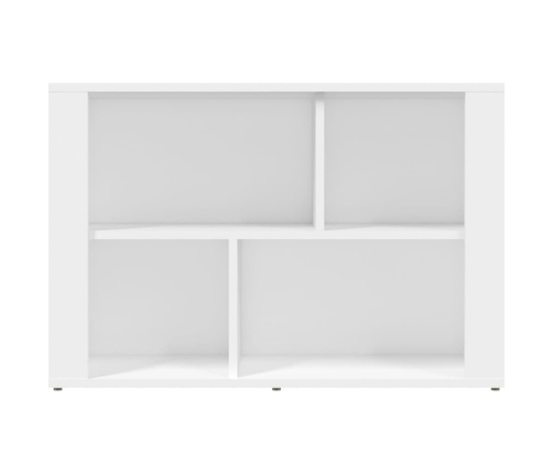 Aparador de madera contrachapada blanco 80x30x54 cm