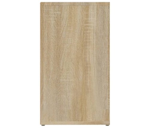 Aparador madera contrachapada color roble Sonoma 80x30x54 cm