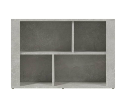 Aparador de madera contrachapada gris hormigón 80x30x54 cm