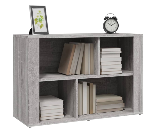 Aparador de madera contrachapada gris Sonoma 80x30x54 cm