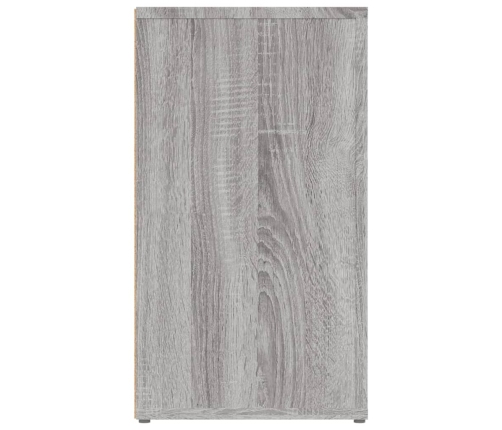 Aparador de madera contrachapada gris Sonoma 80x30x54 cm