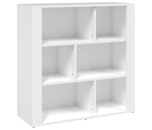 Aparador de madera contrachapada blanco 80x30x80 cm