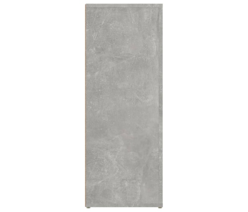 Aparador de madera contrachapada gris hormigón 80x30x80 cm