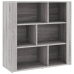 Aparador de madera contrachapada gris Sonoma 80x30x80 cm