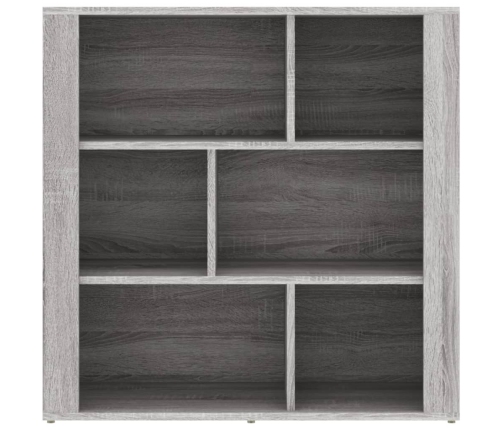 Aparador de madera contrachapada gris Sonoma 80x30x80 cm