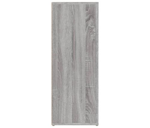 Aparador de madera contrachapada gris Sonoma 80x30x80 cm