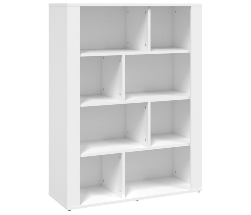 Aparador de madera contrachapada blanco 80x30x106 cm