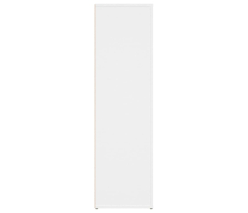 Aparador de madera contrachapada blanco 80x30x106 cm