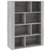 Aparador de madera contrachapada gris Sonoma 80x30x106 cm