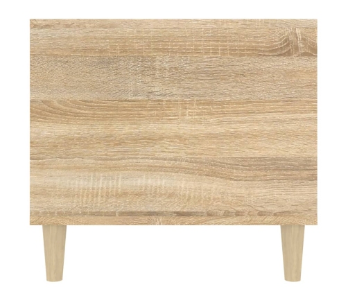 Mesa de centro madera contrachapada roble Sonoma 90x49x45 cm