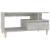 Mesa de centro madera contrachapada gris hormigón 90x49x45 cm