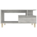 Mesa de centro madera contrachapada gris hormigón 90x49x45 cm