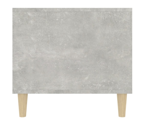 Mesa de centro madera contrachapada gris hormigón 90x49x45 cm