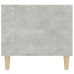 Mesa de centro madera contrachapada gris hormigón 90x49x45 cm