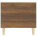 Mesa de centro madera contrachapada roble marrón 90x49x45 cm