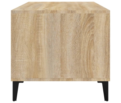 Mesa de centro madera contrachapada roble Sonoma 90x49x45 cm