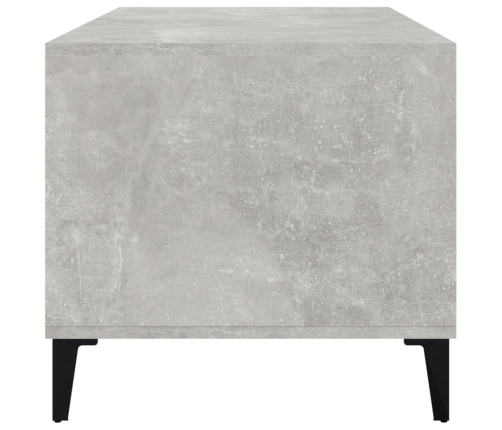 Mesa de centro madera contrachapada gris hormigón 90x49x45 cm