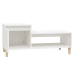 vidaXL Mesa de centro madera contrachapada blanco 100x50x45 cm