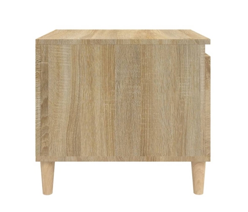 vidaXL Mesa de centro madera contrachapada roble Sonoma 100x50x45 cm