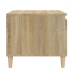 vidaXL Mesa de centro madera contrachapada roble Sonoma 100x50x45 cm