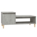 Mesa de centro madera contrachapada gris hormigón 100x50x45 cm