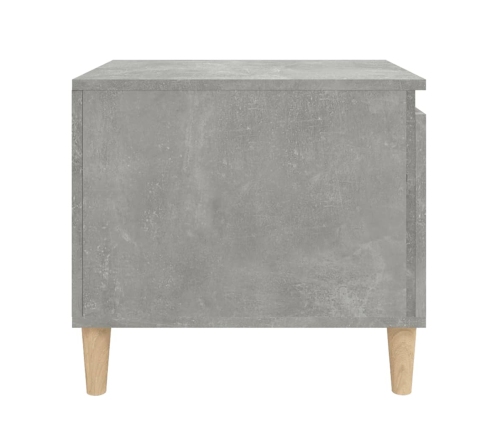 Mesa de centro madera contrachapada gris hormigón 100x50x45 cm