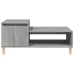 Mesa de centro madera contrachapada gris Sonoma 100x50x45 cm