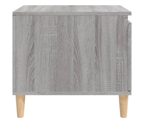 Mesa de centro madera contrachapada gris Sonoma 100x50x45 cm