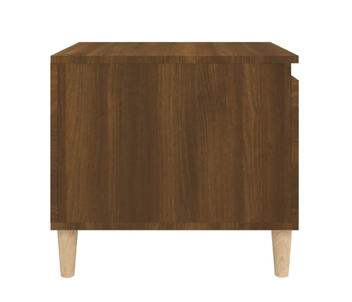 vidaXL Mesa de centro madera contrachapada roble marrón 100x50x45 cm