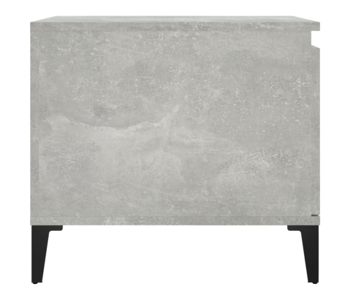 Mesa de centro madera contrachapada gris hormigón 100x50x45 cm