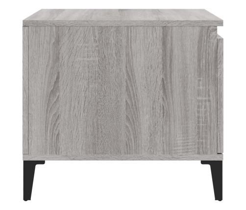 vidaXL Mesa de centro madera contrachapada gris Sonoma 100x50x45 cm