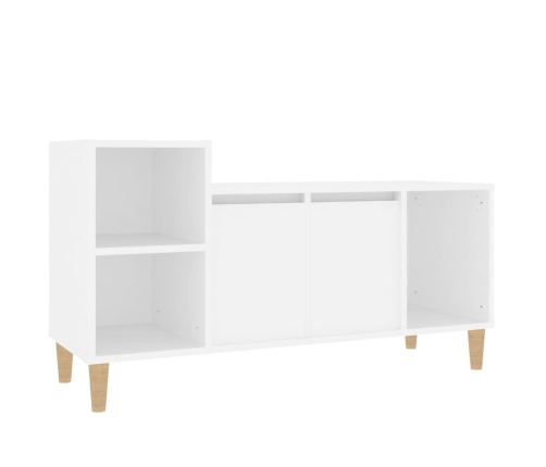 Mueble para TV madera contrachapada blanco 100x35x55 cm