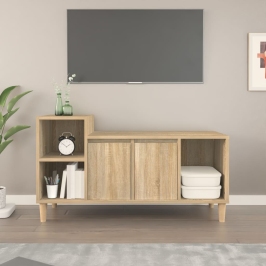 Mueble para TV madera contrachapada roble Sonoma 100x35x55 cm