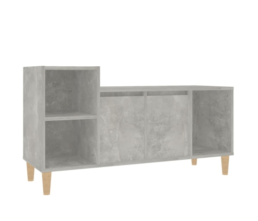 Mueble para TV madera contrachapada gris hormigón 100x35x55 cm