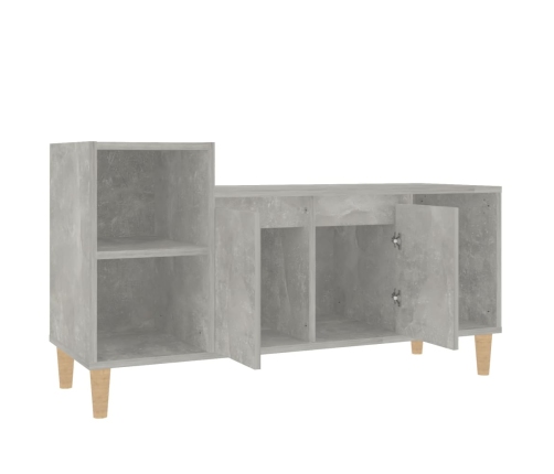 Mueble para TV madera contrachapada gris hormigón 100x35x55 cm