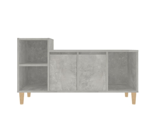 Mueble para TV madera contrachapada gris hormigón 100x35x55 cm