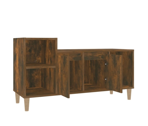 Mueble para TV madera contrachapada roble ahumado 100x35x55 cm