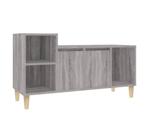 Mueble de TV madera contrachapada gris Sonoma 100x35x55 cm